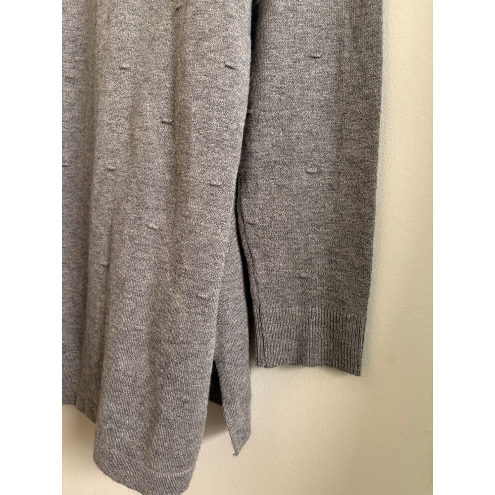 Mud Pie Camilla Sweater Womens Small Grey Textured Dot Tunic Knit Top NWT‎ - Picture 7 of 8